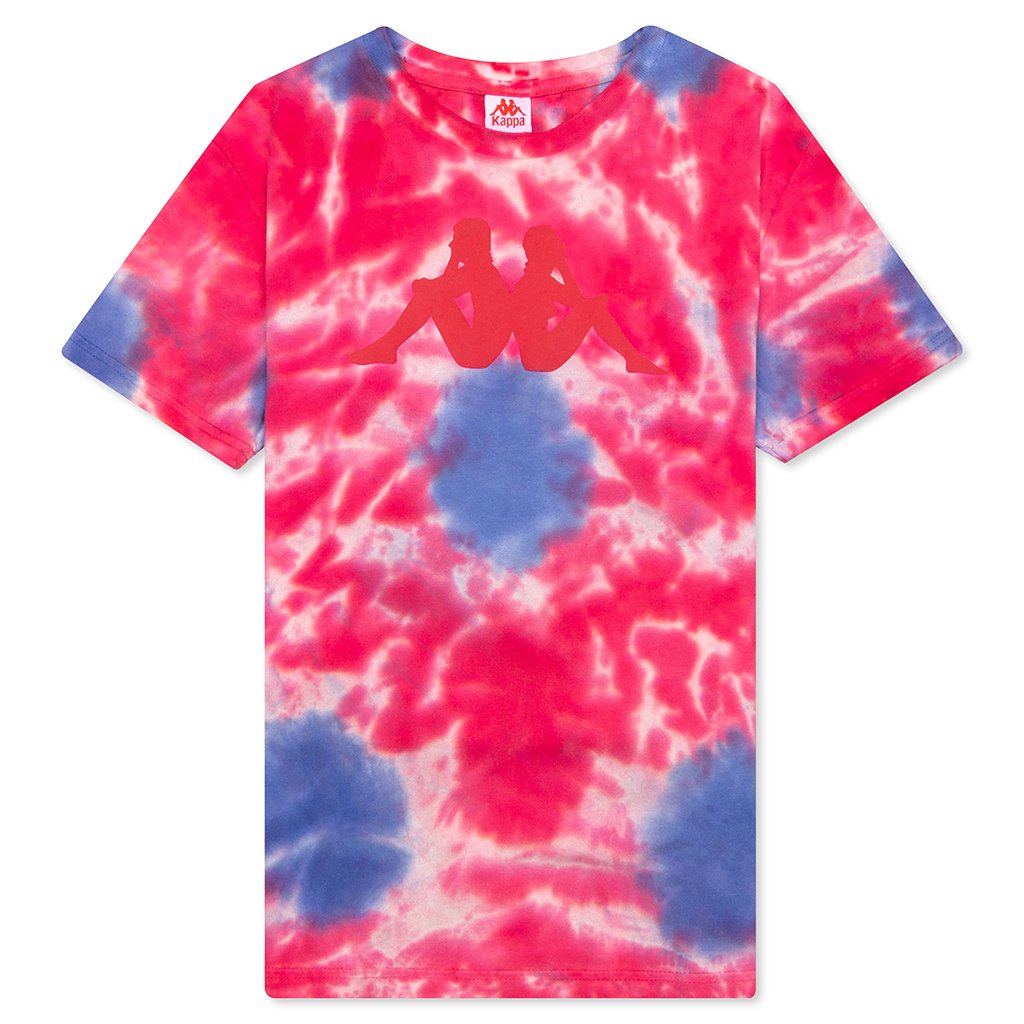Kids Authentic Gast Tie Dye T-Shirt - Grey/Blue/Red