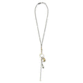 Hand & Crest Necklace - Yellow Gold Plated