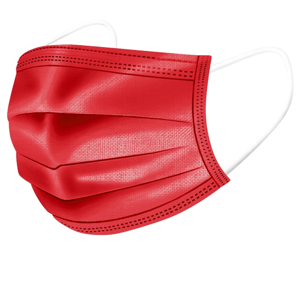 Standard Protective Masks 5 Pack - Neon Red Coral