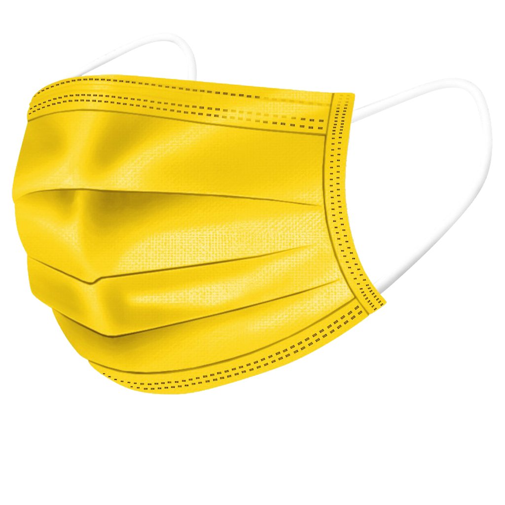 Standard Protective Masks 5 Pack - Neon Yellow