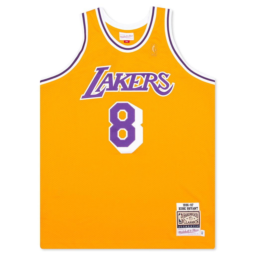 NBA Authentic Jersey Los Angeles Lakers Home 1996-97 Kobe Bryant - Yellow