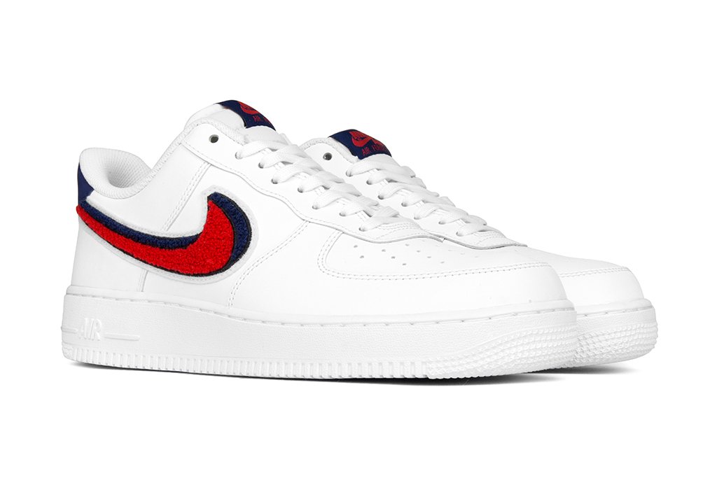 Nike Air Force 1 '07 - White/University Red/Blue Void