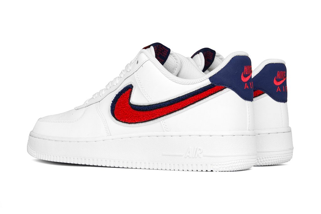 Nike Air Force 1 '07 - White/University Red/Blue Void
