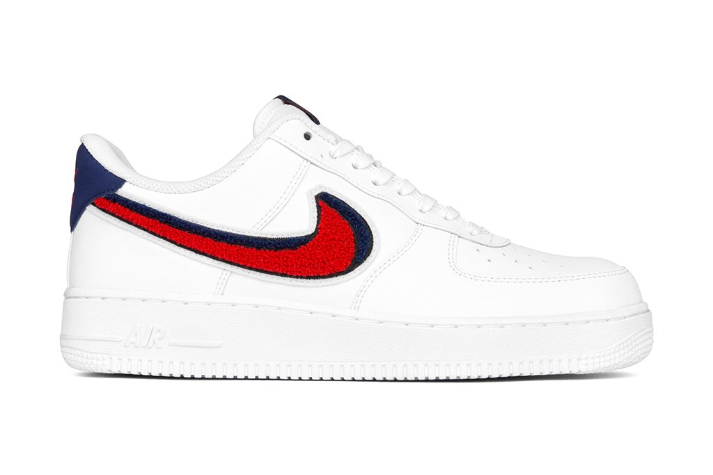 Nike Air Force 1 '07 - White/University Red/Blue Void