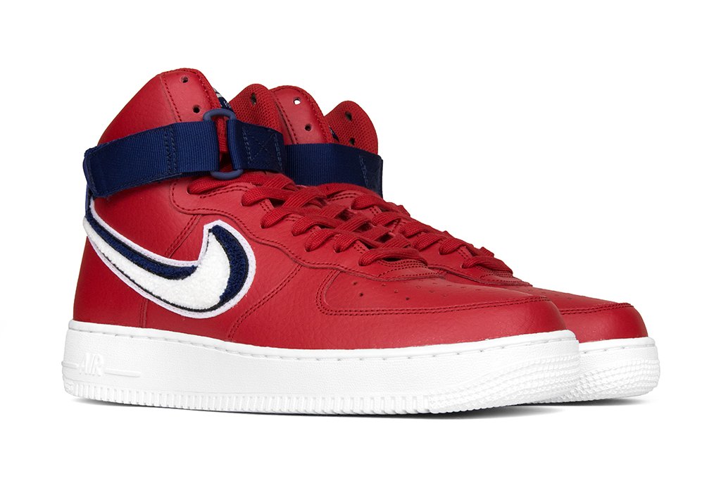 Nike Air Force 1 High '07 - Gym Red/White-Blue Void/White