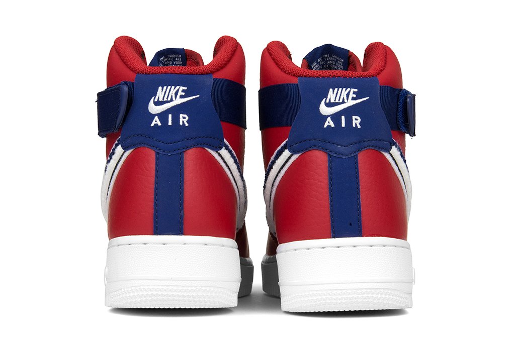 Nike Air Force 1 High '07 - Gym Red/White-Blue Void/White