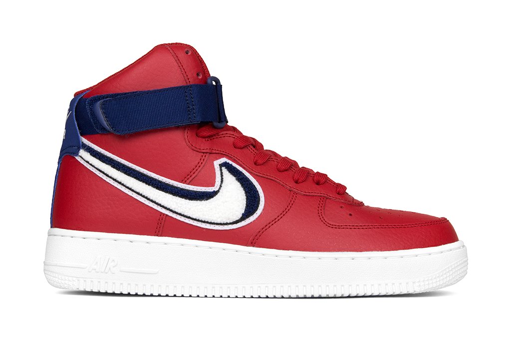 Nike Air Force 1 High '07 - Gym Red/White-Blue Void/White