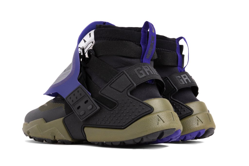 Nike Air Huarache Gripp QS - Black/Olive Canvas-Indigo Burst