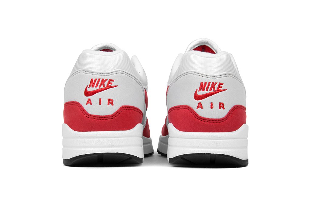 Air Max 1 OG Anniversary - White/University Red/Neutral Grey