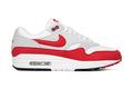 Air Max 1 OG Anniversary - White/University Red/Neutral Grey
