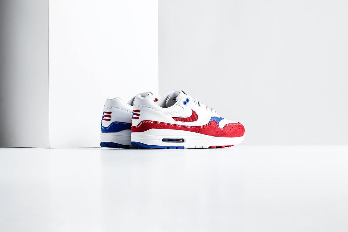 Air Max 1 Premium "Puerto Rico" - White/Gym Red-Racer Blue
