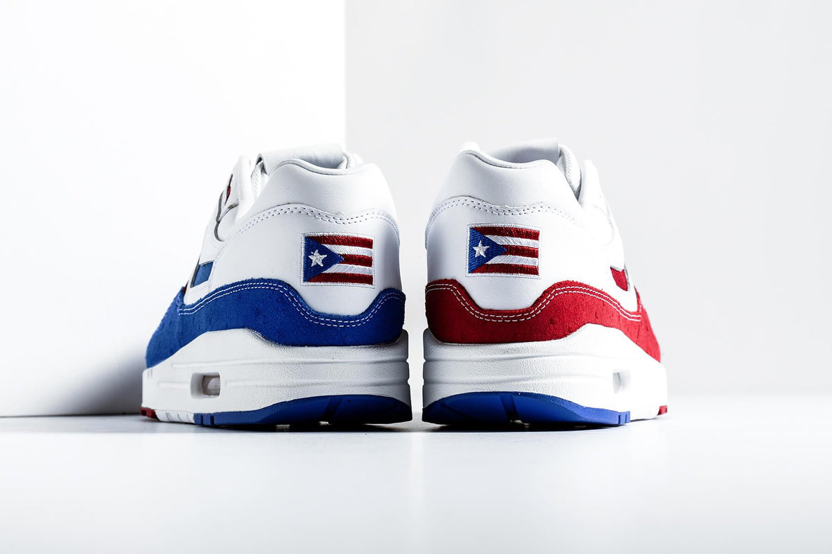 Air Max 1 Premium "Puerto Rico" - White/Gym Red-Racer Blue