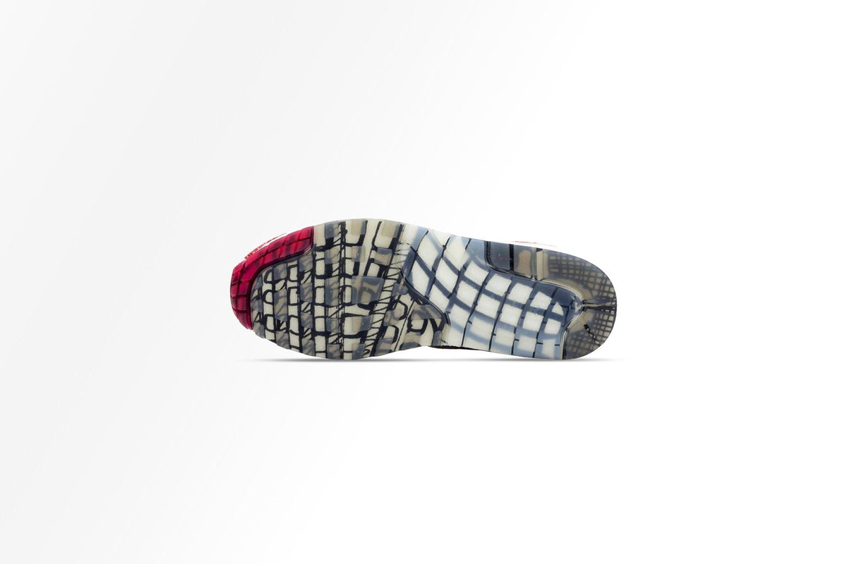 Air Max 1 Sketch To Shelf - White/University Red-Neutral Grey