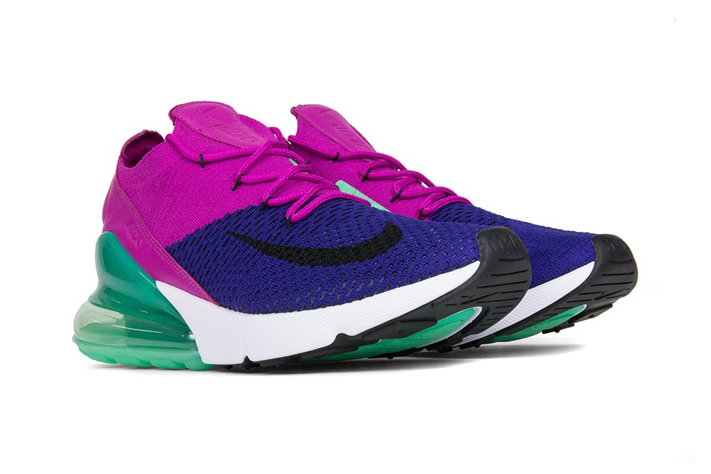Air Max 270 Flyknit - Deep Royal Blue/Black/Fuchsia Flash