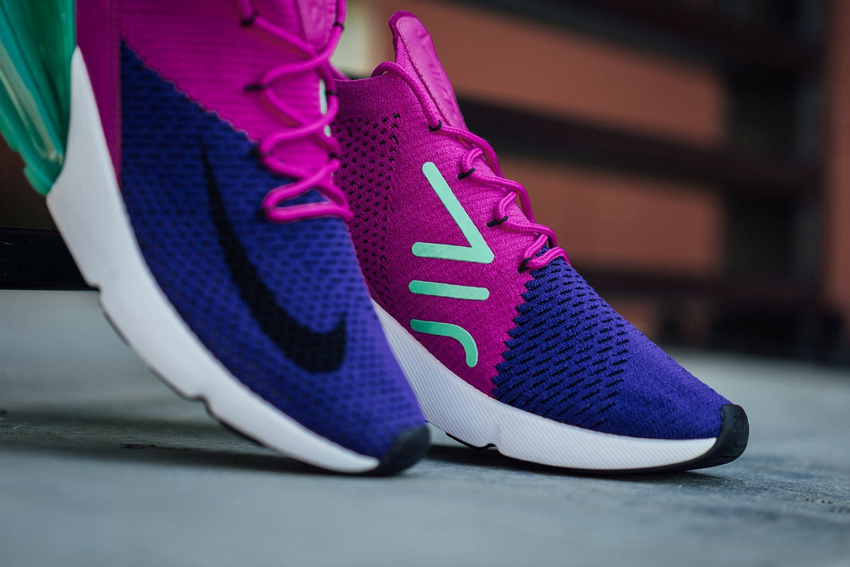 Air Max 270 Flyknit - Deep Royal Blue/Black/Fuchsia Flash