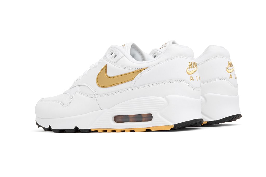 Air Max 90/1 - White/Metallic Gold-Black