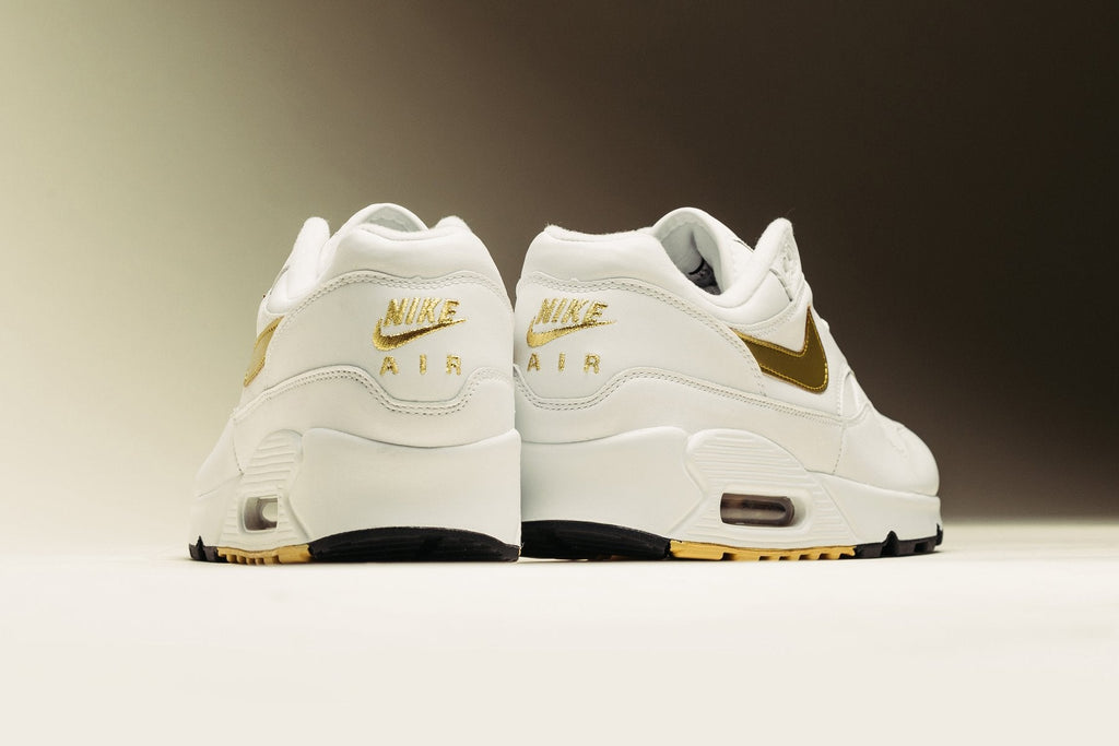 Air Max 90/1 - White/Metallic Gold-Black