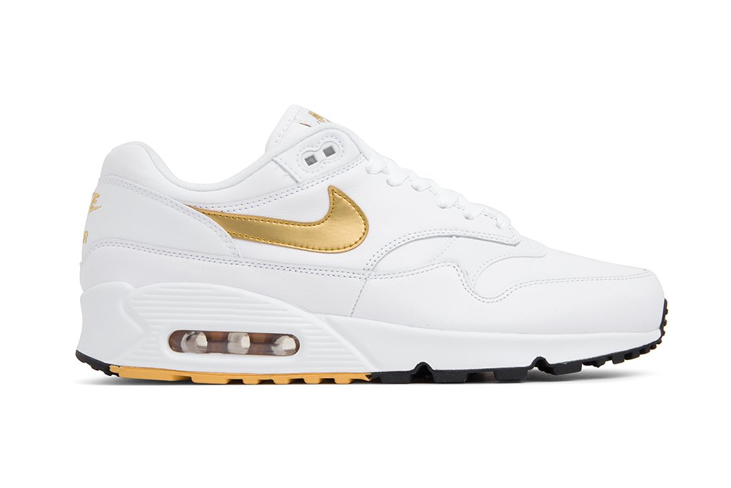 Air Max 90/1 - White/Metallic Gold-Black