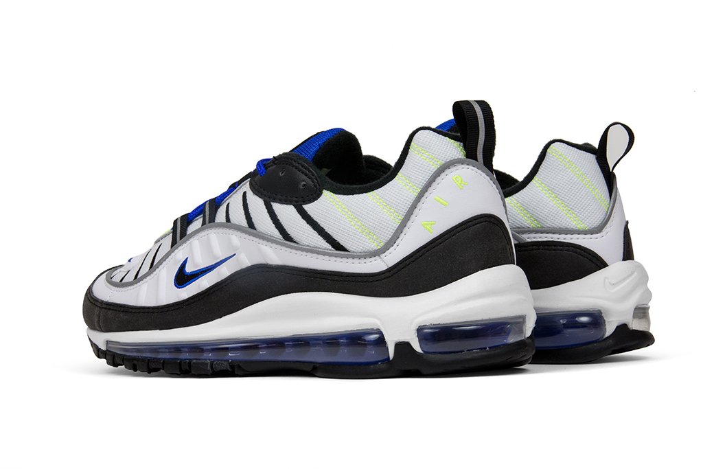 Air Max 98 - White/Black/Racer Blue-Volt