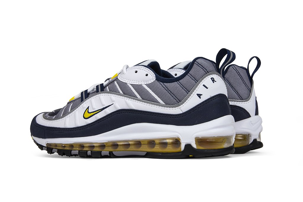 Air Max 98 - White/Tour Yellow/Midnight Navy
