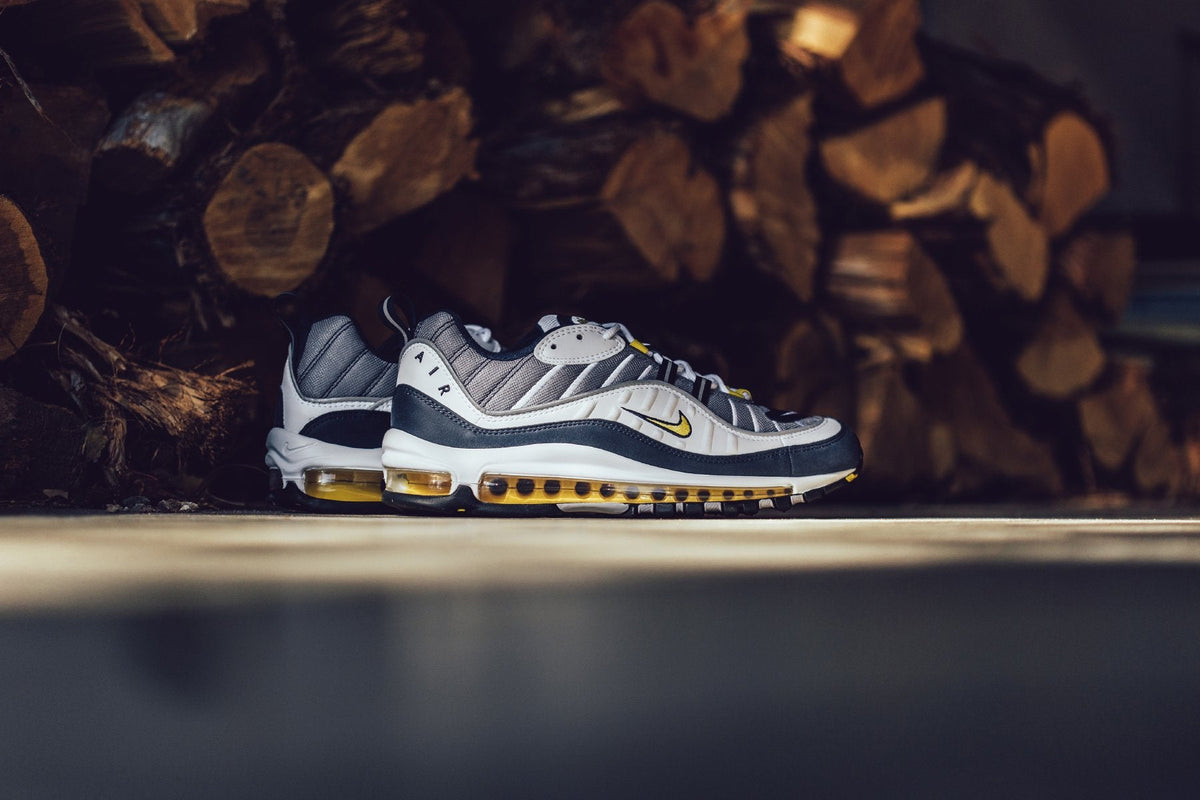 Air Max 98 - White/Tour Yellow/Midnight Navy