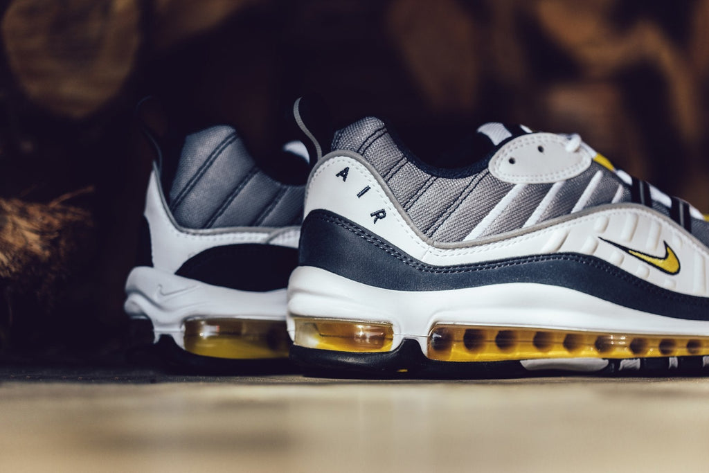 Air Max 98 - White/Tour Yellow/Midnight Navy