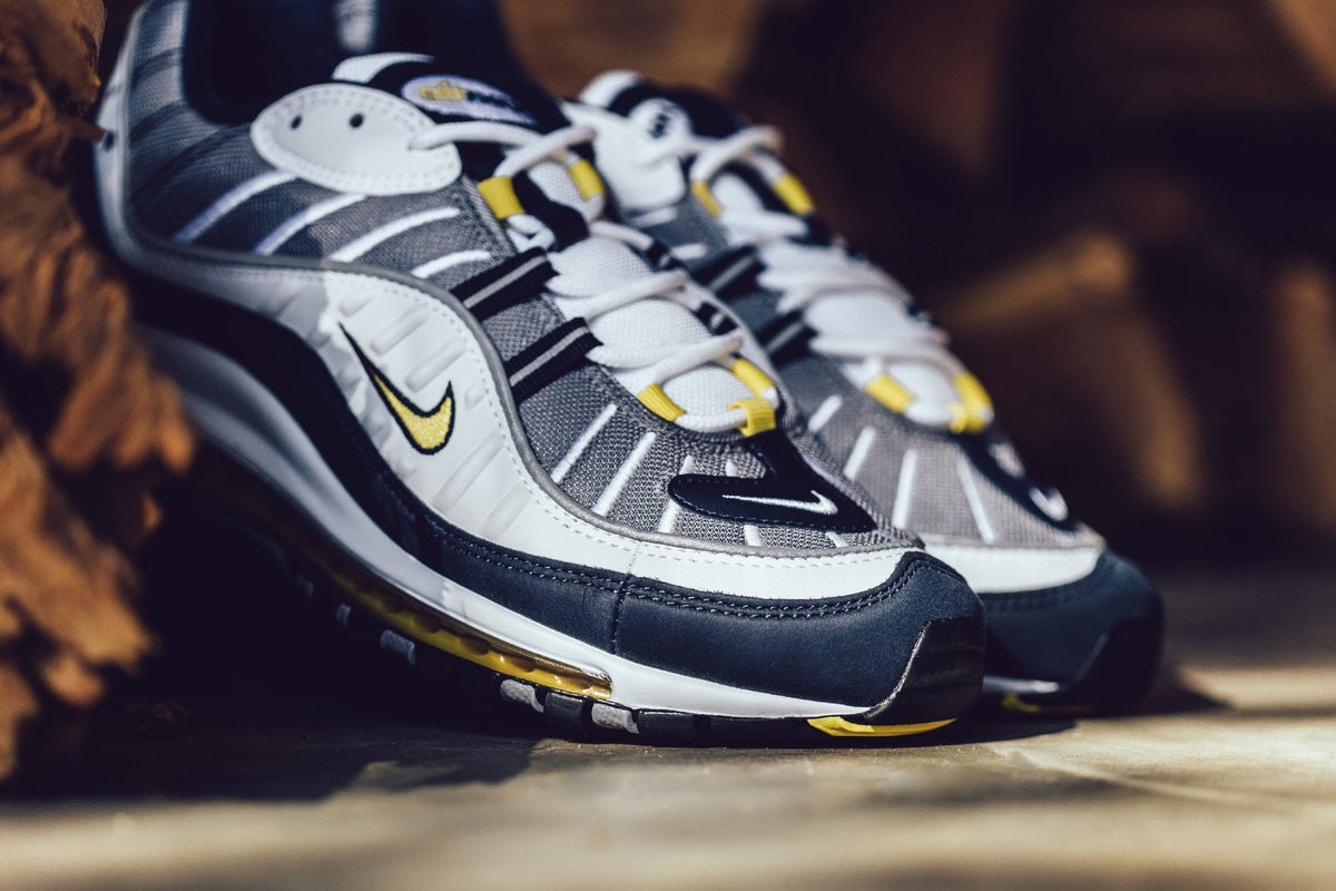 Air Max 98 - White/Tour Yellow/Midnight Navy