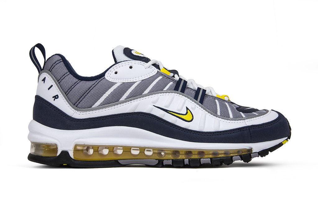 Air Max 98 - White/Tour Yellow/Midnight Navy