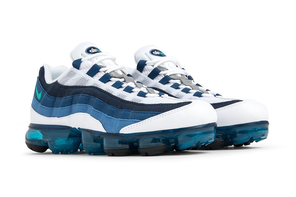 Air VaporMax 95 - White/French Blue/Lake Blue
