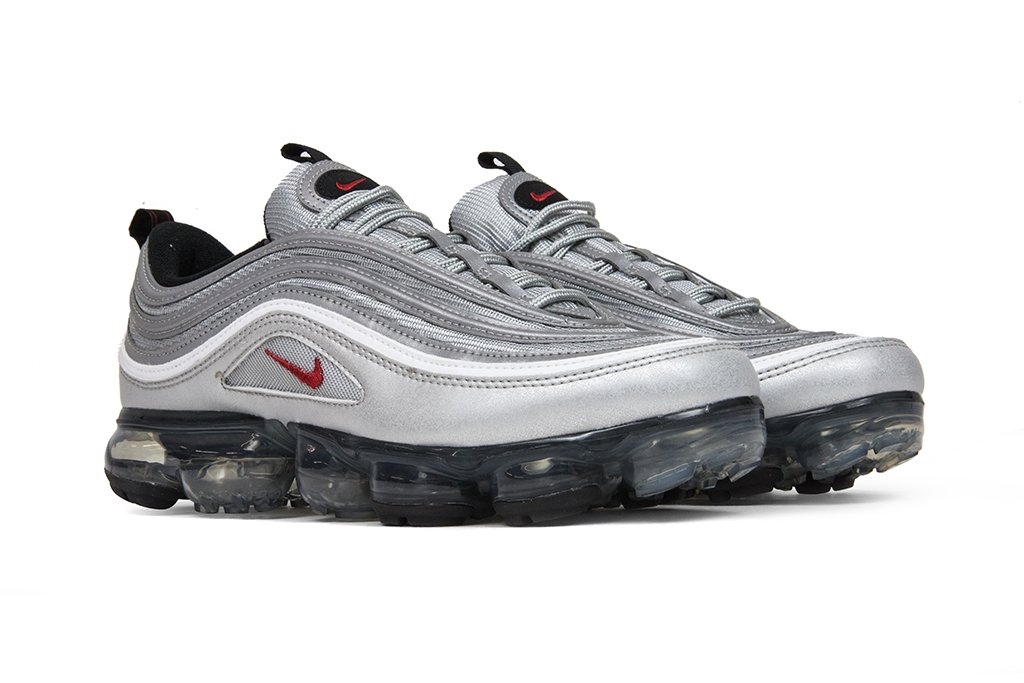 Air VaporMax '97 'Silver Bullet' - Metallic Silver/Varsity Red-White-Black