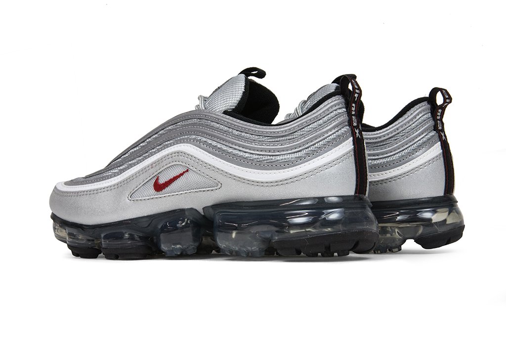 Air VaporMax '97 'Silver Bullet' - Metallic Silver/Varsity Red-White-Black