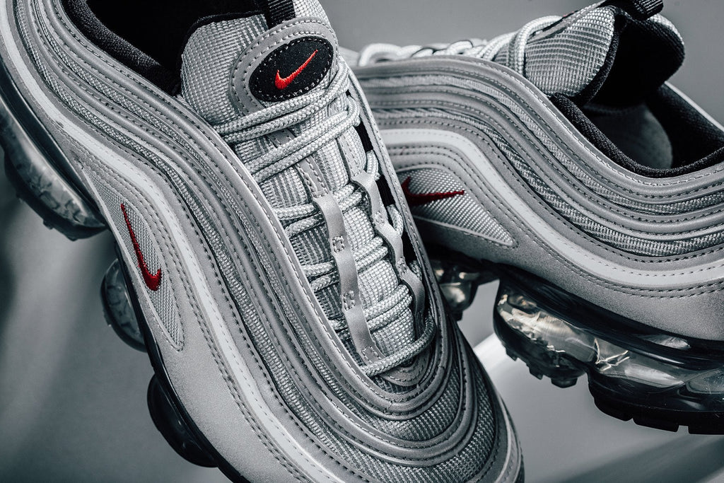 Air VaporMax '97 'Silver Bullet' - Metallic Silver/Varsity Red-White-Black