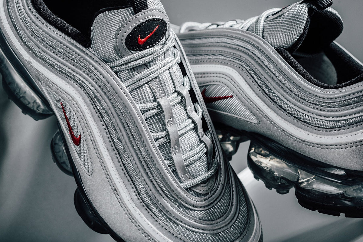 Air VaporMax '97 'Silver Bullet' - Metallic Silver/Varsity Red-White-Black