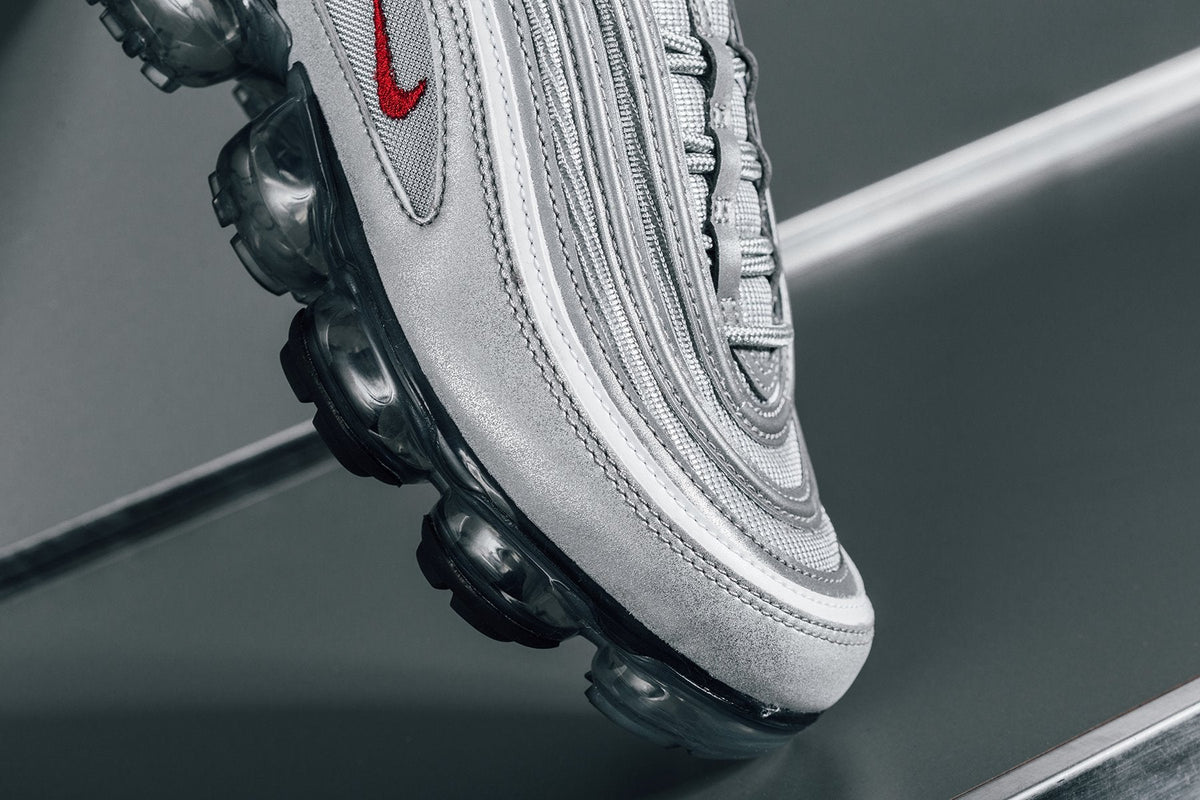 Air VaporMax '97 'Silver Bullet' - Metallic Silver/Varsity Red-White-Black