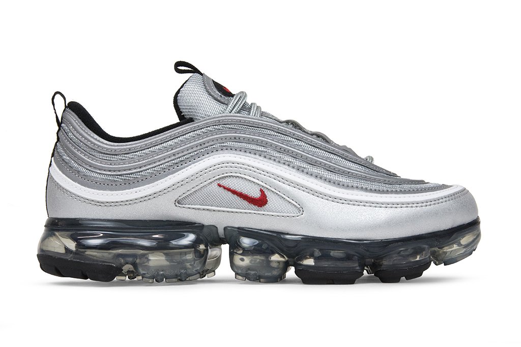 Air VaporMax '97 'Silver Bullet' - Metallic Silver/Varsity Red-White-Black
