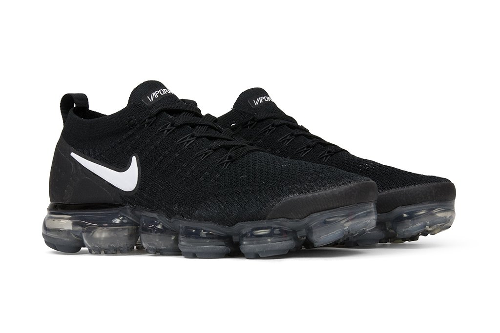Air VaporMax Flyknit 2 - Black/White-Dark Grey/Metallic Silver