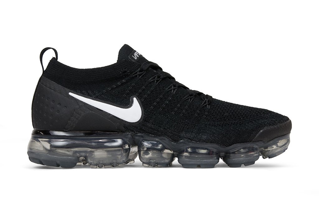 Air VaporMax Flyknit 2 - Black/White-Dark Grey/Metallic Silver