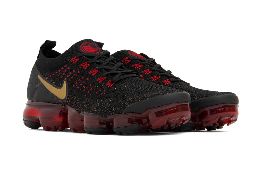 Air VaporMax Flyknit 2 CNY - Black/Metallic Gold
