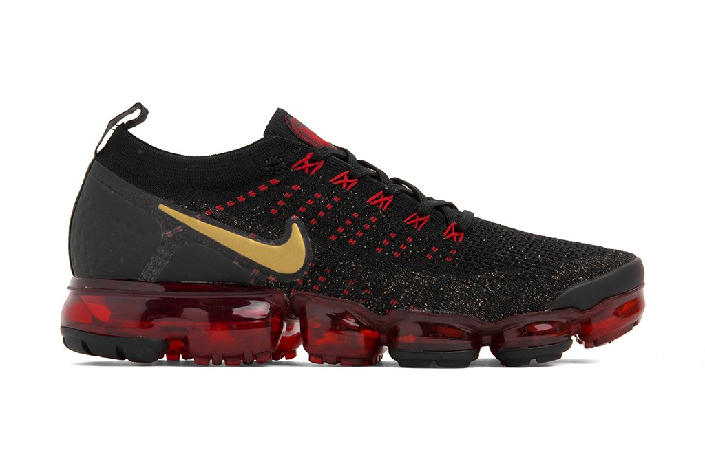 Air VaporMax Flyknit 2 CNY - Black/Metallic Gold