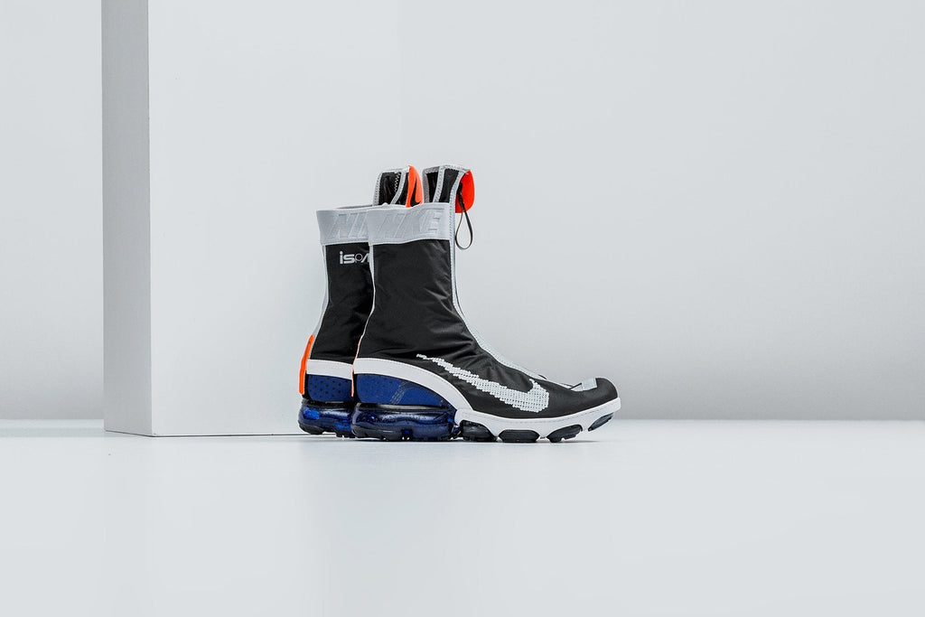 Air VaporMax FlyKnit Gaiter ISPA - Black/White/Deep Royal