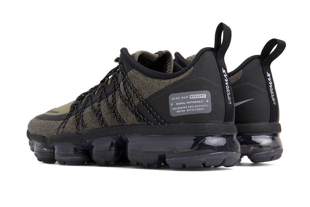 Air VaporMax Run Utility - Medium Olive/Reflect Silver