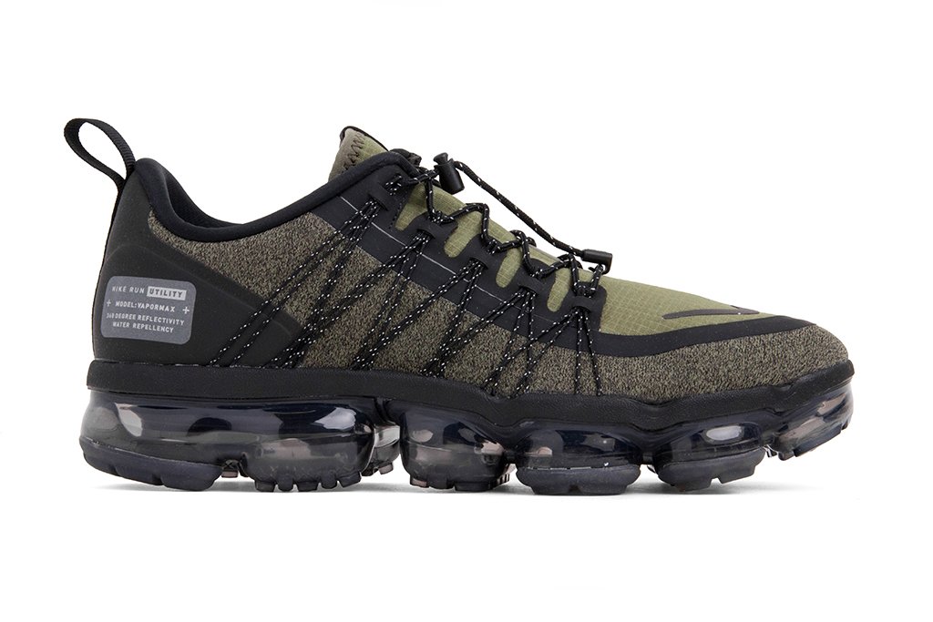Air VaporMax Run Utility - Medium Olive/Reflect Silver