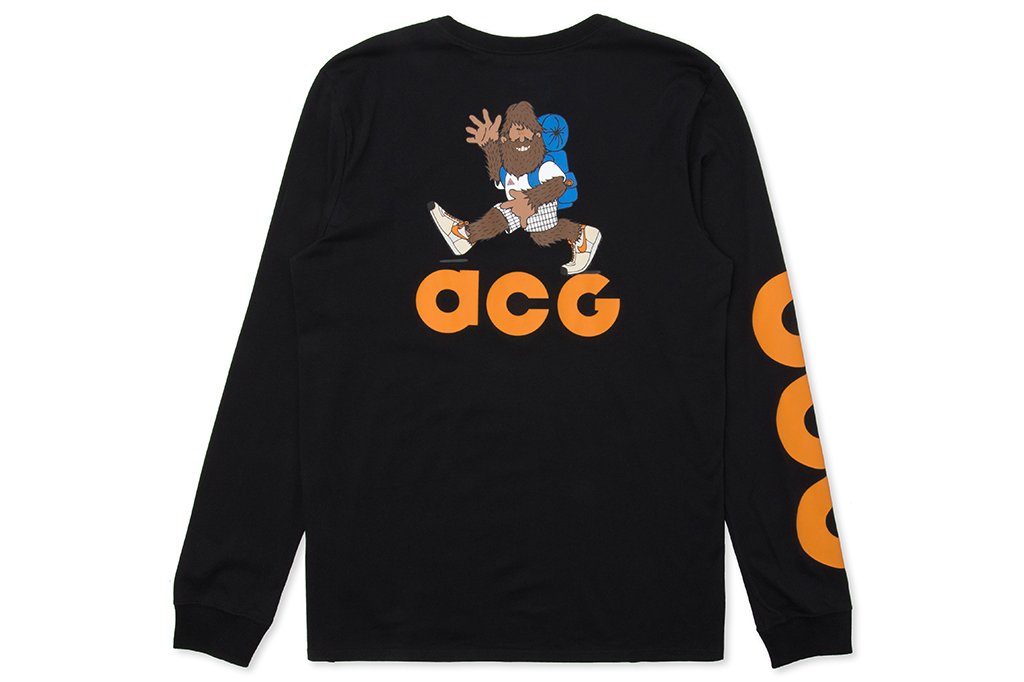 Sportswear ACG L/S Shirt - Black/Bright Mandarin