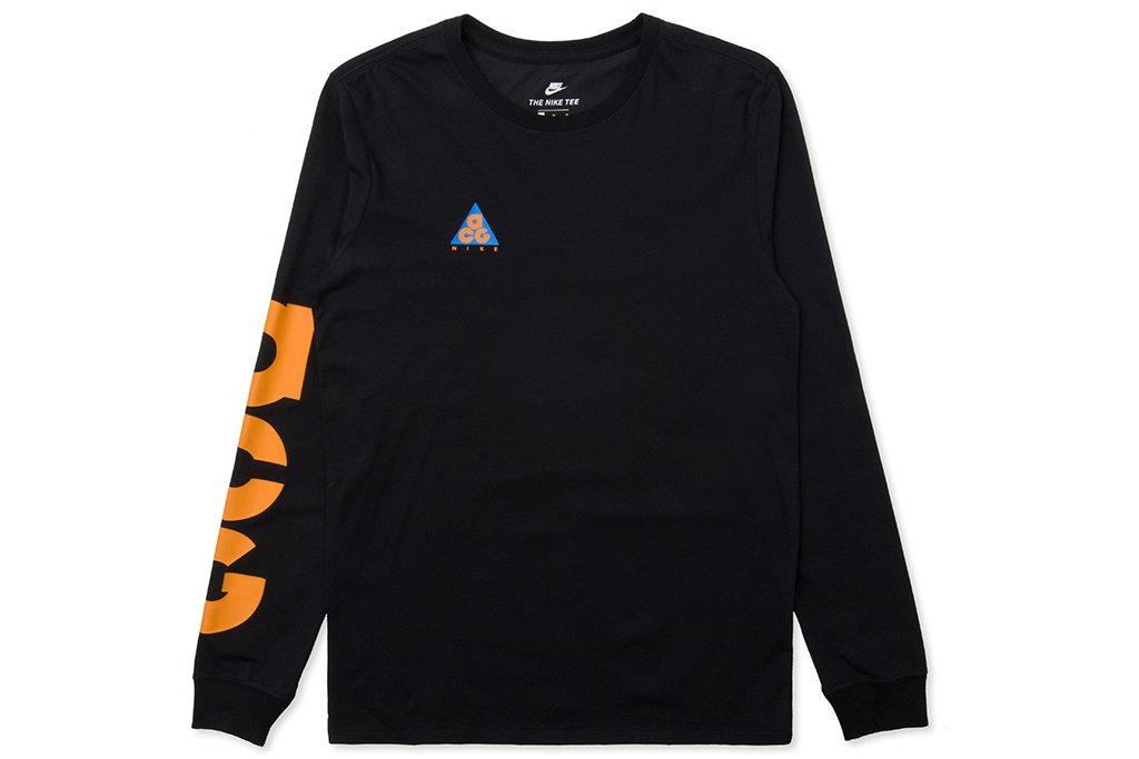 Sportswear ACG L/S Shirt - Black/Bright Mandarin