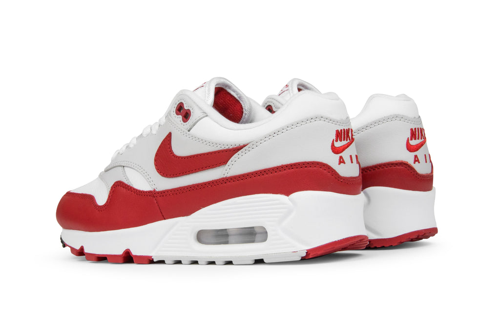 Women's Air Max 90/1 - White/University Red/Neutral Grey/Black