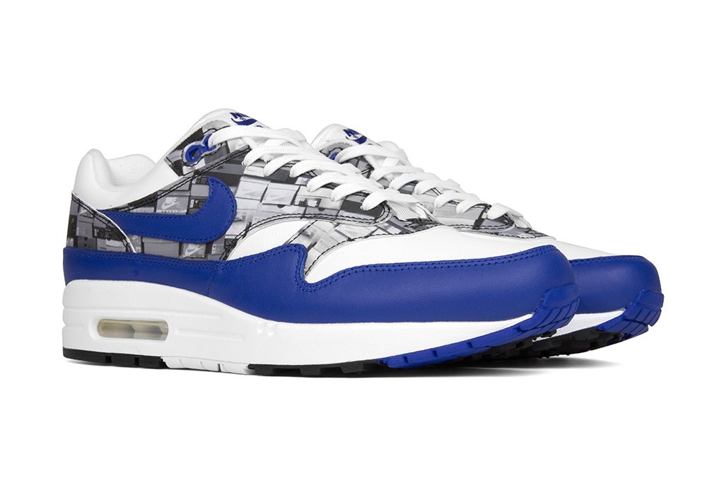 Air Max 1 Print 'We Love Nike' - White/Game Royal-Neutral Grey