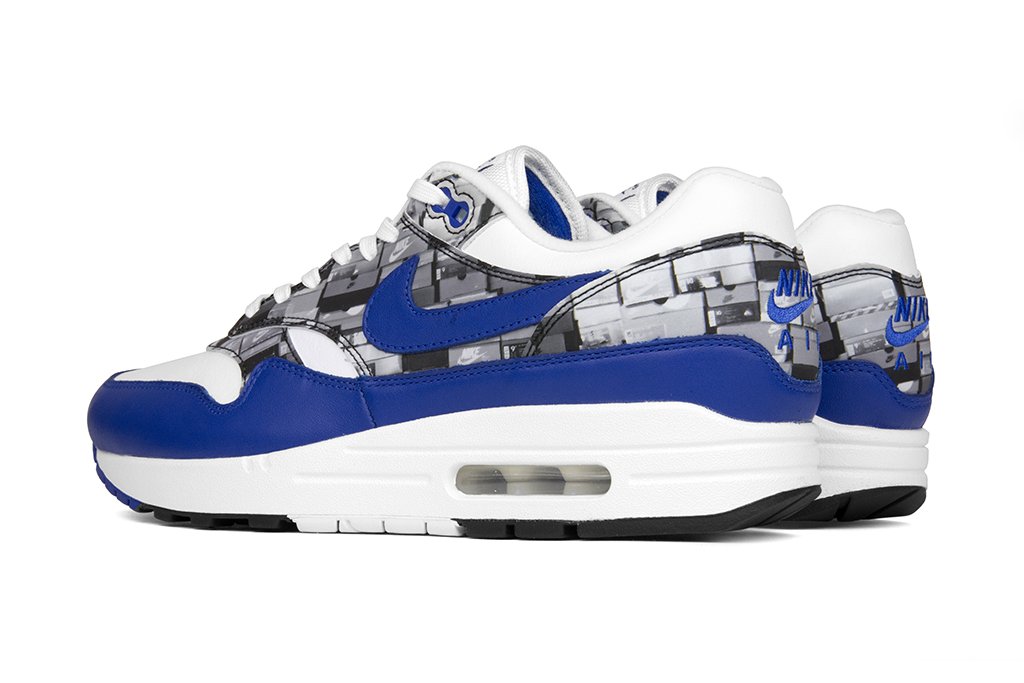 Air Max 1 Print 'We Love Nike' - White/Game Royal-Neutral Grey