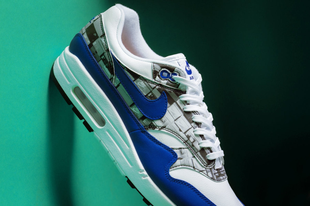 Air Max 1 Print 'We Love Nike' - White/Game Royal-Neutral Grey