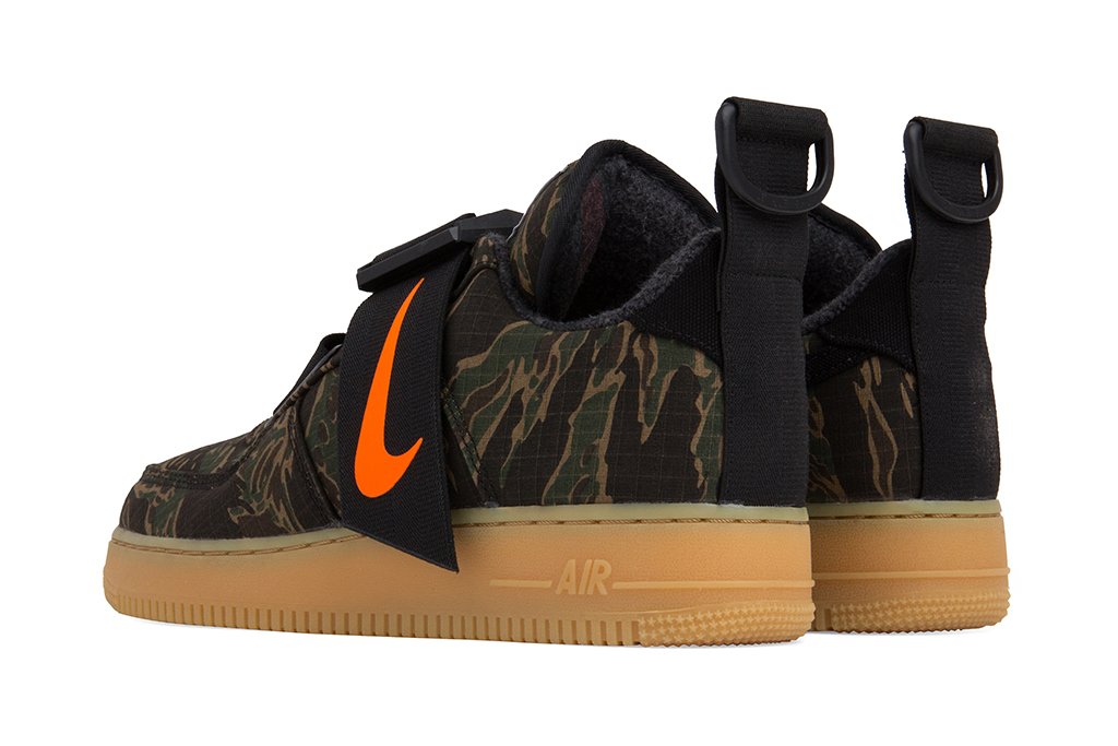 Air Force 1 Utility Low PRM WIP- Camo Green/Total Orange/Gum Light Brown