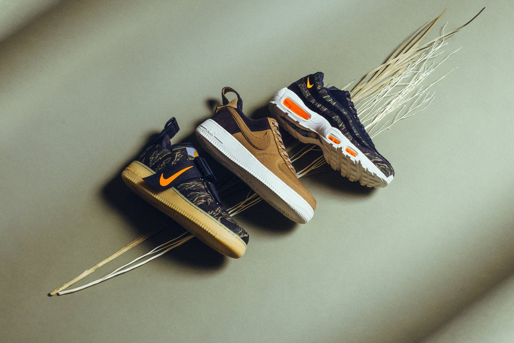 Air Force 1 Utility Low PRM WIP- Camo Green/Total Orange/Gum Light Brown